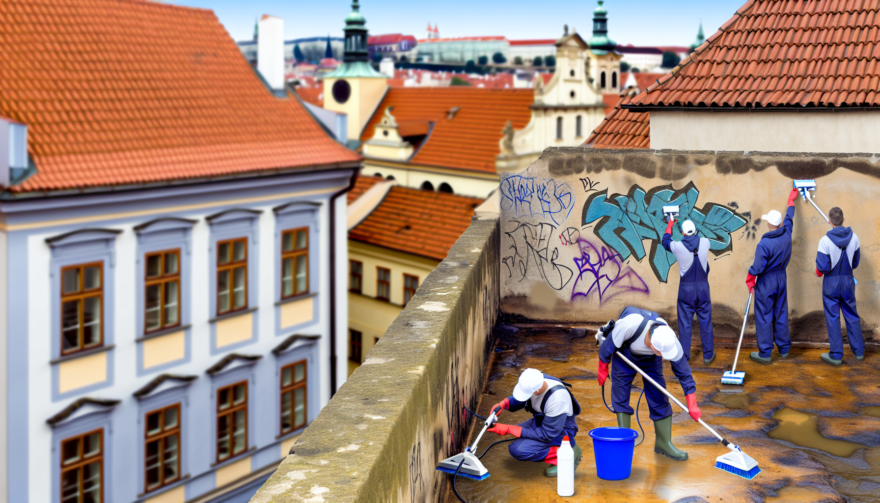 Odstranení graffiti Praha cena za rýchle a účinné riešenie